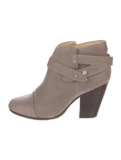 Pre-owned Rag & Bone Suede Boots In Grey