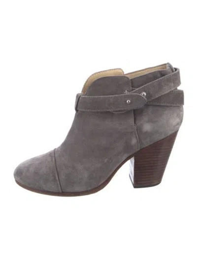 Pre-owned Rag & Bone Suede Boots In Grey