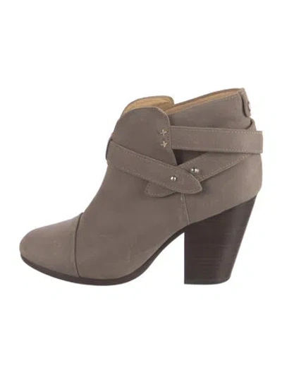 Pre-owned Rag & Bone Suede Boots In Grey