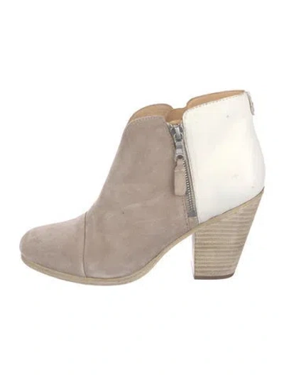 Pre-owned Rag & Bone Suede Boots In Neutral