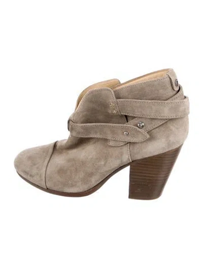 Pre-owned Rag & Bone Suede Boots In Neutral