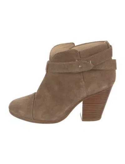 Pre-owned Rag & Bone Suede Boots In Neutral