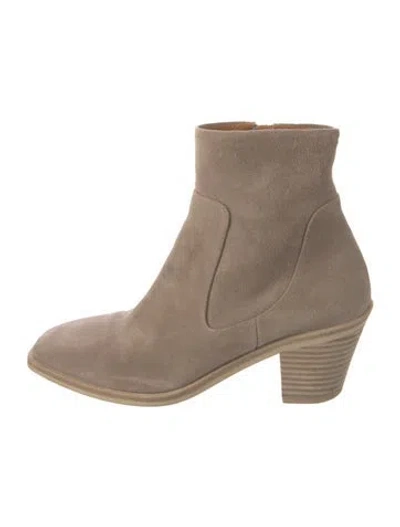 Pre-owned Rag & Bone Suede Boots In Neutral