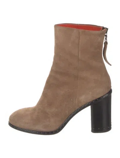 Pre-owned Rag & Bone Suede Boots In Neutral