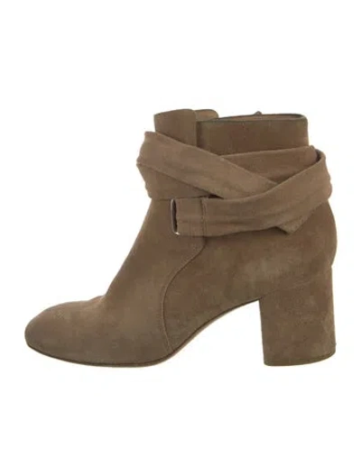 Pre-owned Rag & Bone Suede Boots In Neutral