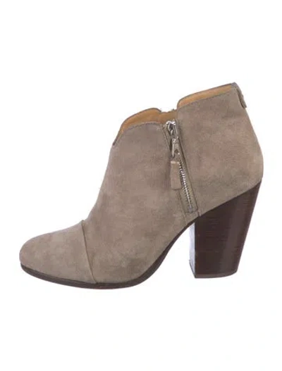 Pre-owned Rag & Bone Suede Boots In Neutral