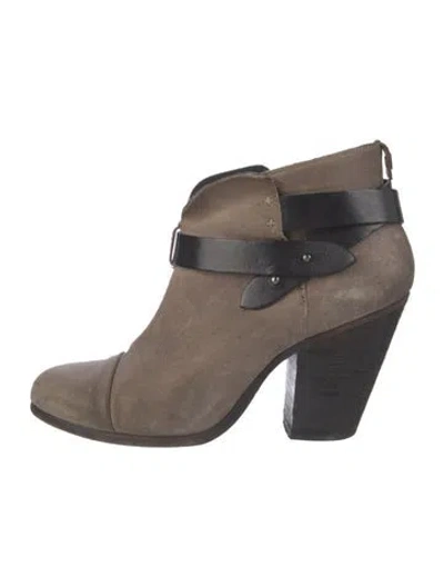 Pre-owned Rag & Bone Suede Boots In Neutral