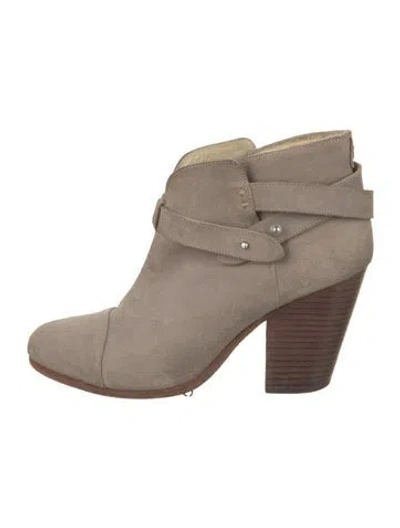 Pre-owned Rag & Bone Suede Boots In Neutral