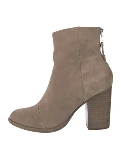 Pre-owned Rag & Bone Suede Boots In Neutral