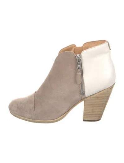 Pre-owned Rag & Bone Suede Boots In Neutral