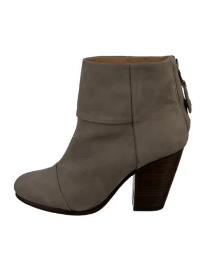 Pre-owned Rag & Bone Suede Boots In Neutral