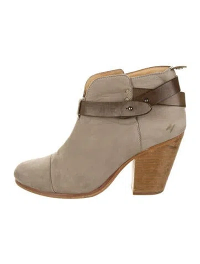 Pre-owned Rag & Bone Suede Boots In Neutral