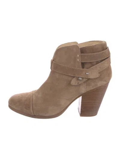 Pre-owned Rag & Bone Suede Boots In Neutral