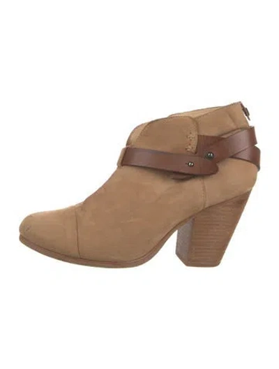 Pre-owned Rag & Bone Suede Boots In Neutral