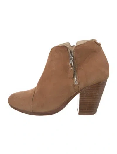 Pre-owned Rag & Bone Suede Boots In Neutral