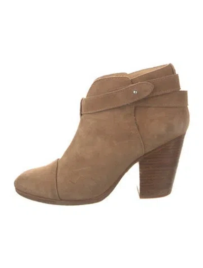 Pre-owned Rag & Bone Suede Boots In Neutral