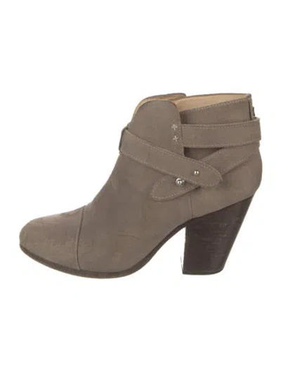 Pre-owned Rag & Bone Suede Boots In Neutral