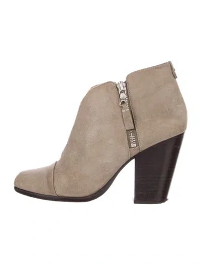 Pre-owned Rag & Bone Suede Boots In Neutral