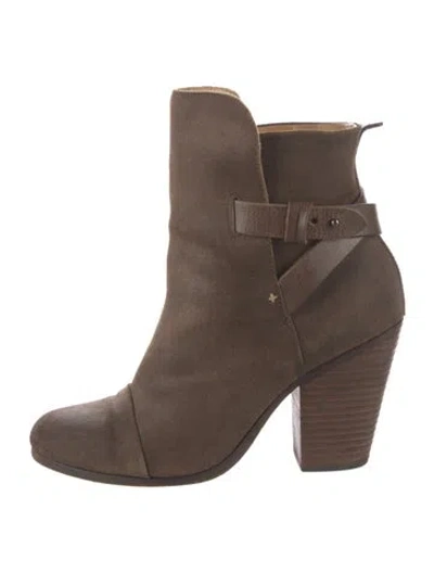 Pre-owned Rag & Bone Suede Boots In Neutral