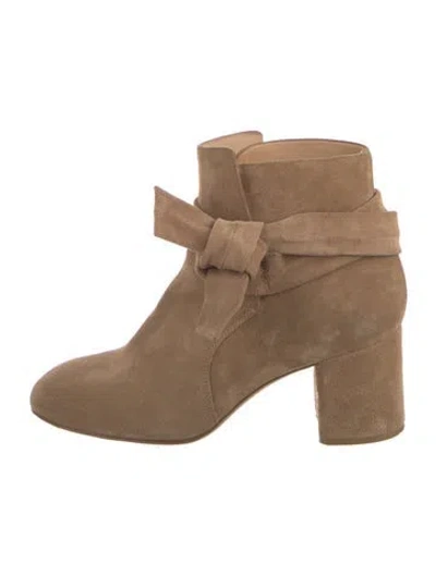 Pre-owned Rag & Bone Suede Boots In Neutral