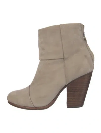 Pre-owned Rag & Bone Suede Boots In Neutral