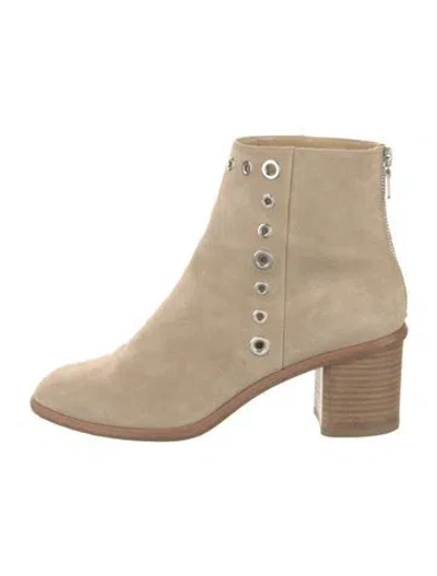 Pre-owned Rag & Bone Suede Boots In Neutral