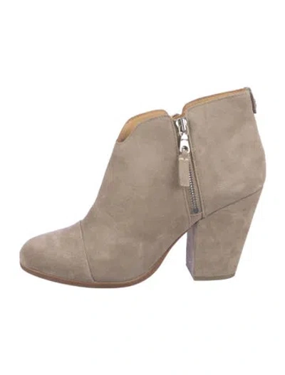 Pre-owned Rag & Bone Suede Boots In Neutral