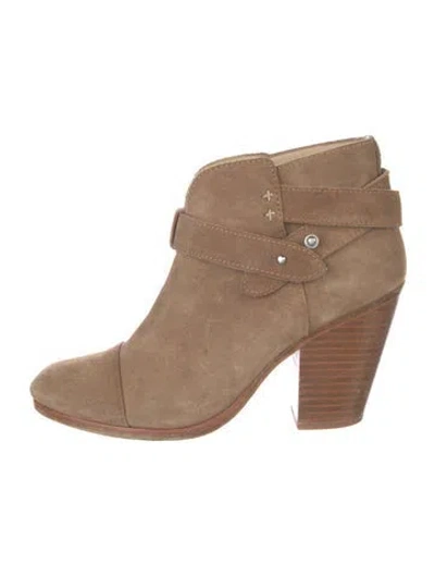 Pre-owned Rag & Bone Suede Boots In Neutral