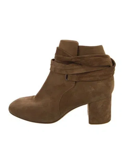 Pre-owned Rag & Bone Suede Boots In Neutral