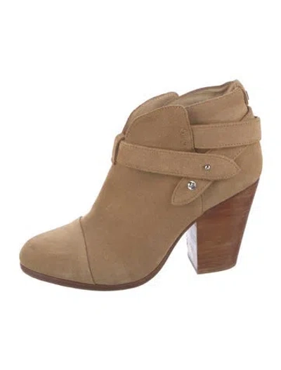 Pre-owned Rag & Bone Suede Boots In Neutral