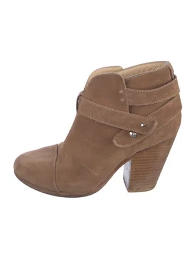 Pre-owned Rag & Bone Suede Boots In Neutral