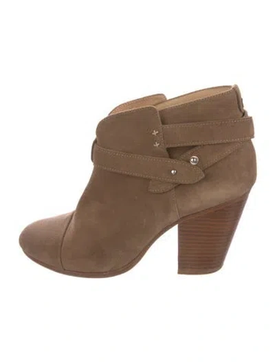 Pre-owned Rag & Bone Suede Boots In Neutral