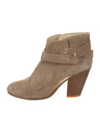 Pre-owned Rag & Bone Suede Boots In Neutral