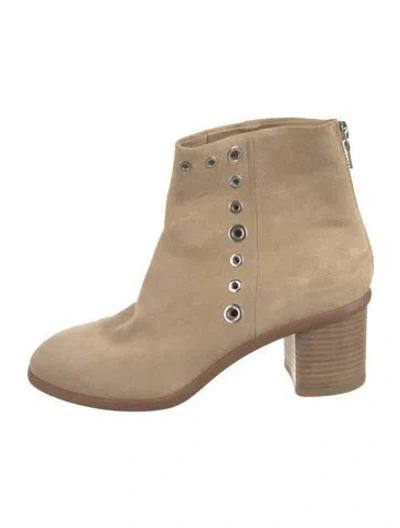 Pre-owned Rag & Bone Suede Boots In Neutral