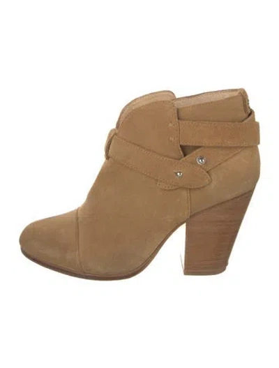 Pre-owned Rag & Bone Suede Boots In Neutral