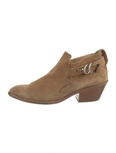 Pre-owned Rag & Bone Suede Boots In Neutral