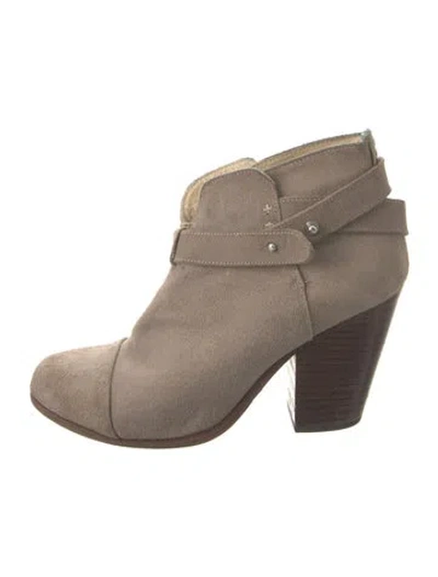 Pre-owned Rag & Bone Suede Boots In Neutral