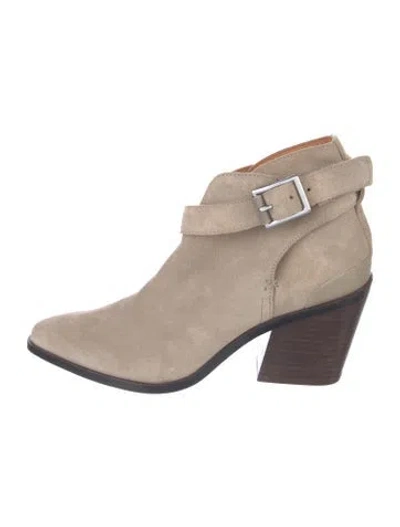 Pre-owned Rag & Bone Suede Boots In Neutral