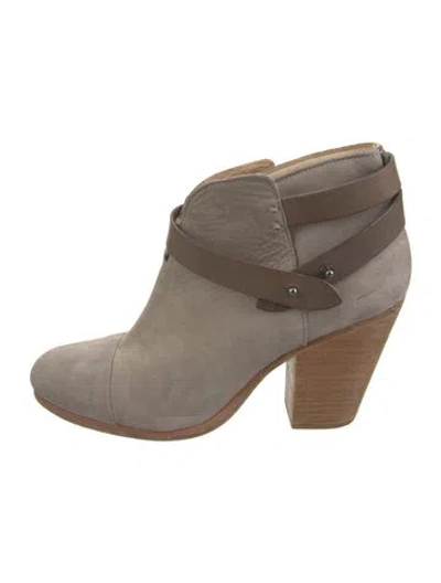 Pre-owned Rag & Bone Suede Boots In Neutral