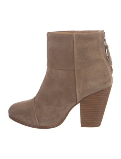 Pre-owned Rag & Bone Suede Boots In Neutrals