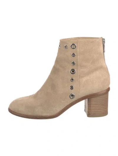 Pre-owned Rag & Bone Suede Boots In Neutrals