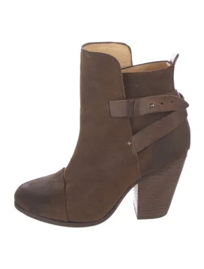 Pre-owned Rag & Bone Suede Boots In Neutrals
