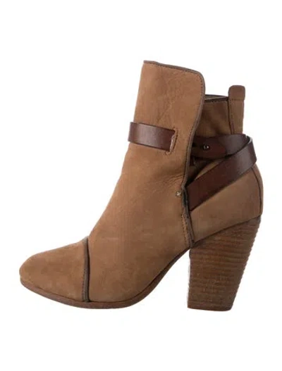 Pre-owned Rag & Bone Suede Boots In Neutrals