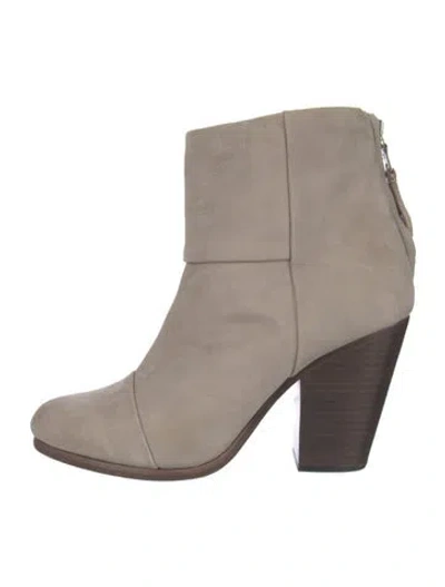 Pre-owned Rag & Bone Suede Boots In Neutrals