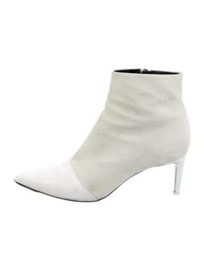 Pre-owned Rag & Bone Suede Boots In White