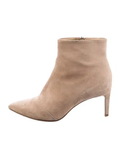 Pre-owned Rag & Bone Suede Boots In White