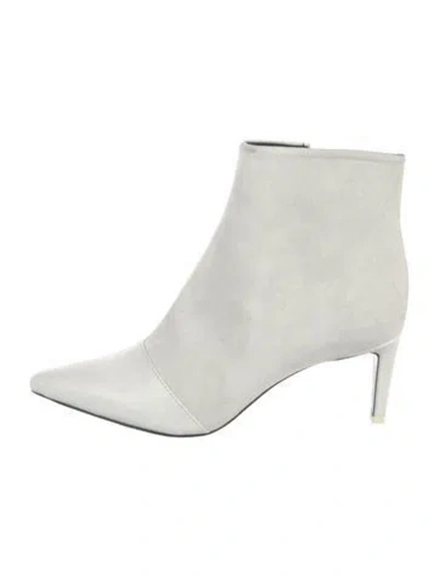 Pre-owned Rag & Bone Suede Boots In White