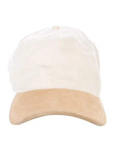 Pre-owned Rag & Bone Suede Brim Baseball Hat In Neutral