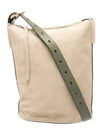 Pre-owned Rag & Bone Suede Bucket Bag In Neutral
