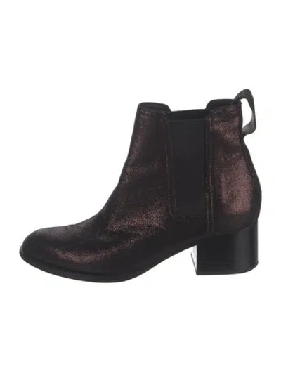 Pre-owned Rag & Bone Suede Chelsea Boots In Black